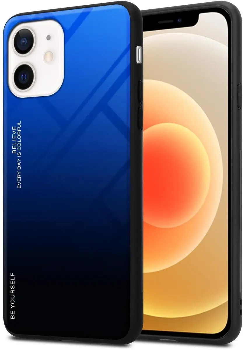 Cadorabo Hoesje geschikt voor Apple iPhone 12 MINI in BLAUW