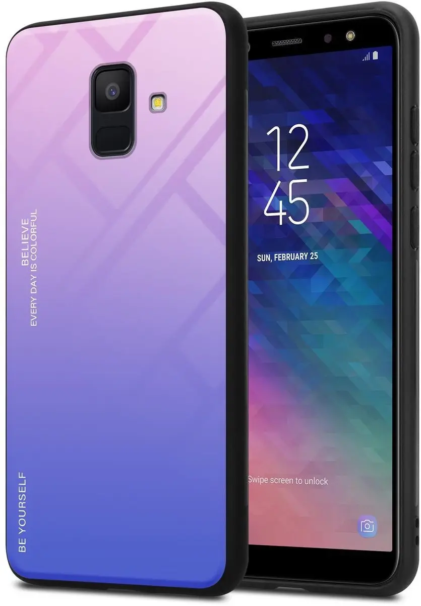 Cadorabo Hoesje geschikt voor Samsung Galaxy A6 2018 in ROZE