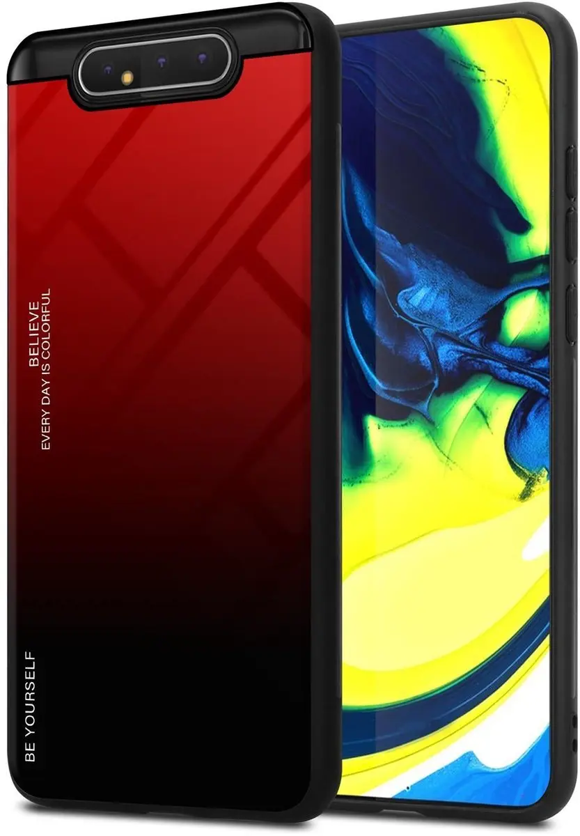 Cadorabo Hoesje geschikt voor Samsung Galaxy A80 / A90 4G in ROOD