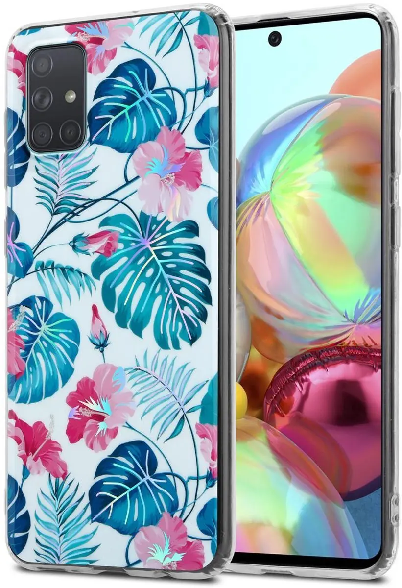 Cadorabo Hoesje geschikt voor Samsung Galaxy A71 4G in SCHILDPAD BLADEN