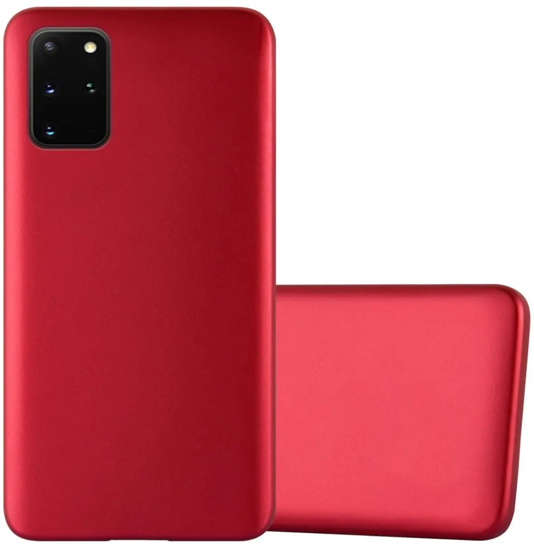 Cadorabo Hoesje geschikt voor Samsung Galaxy S20 PLUS in METALLIC ROOD