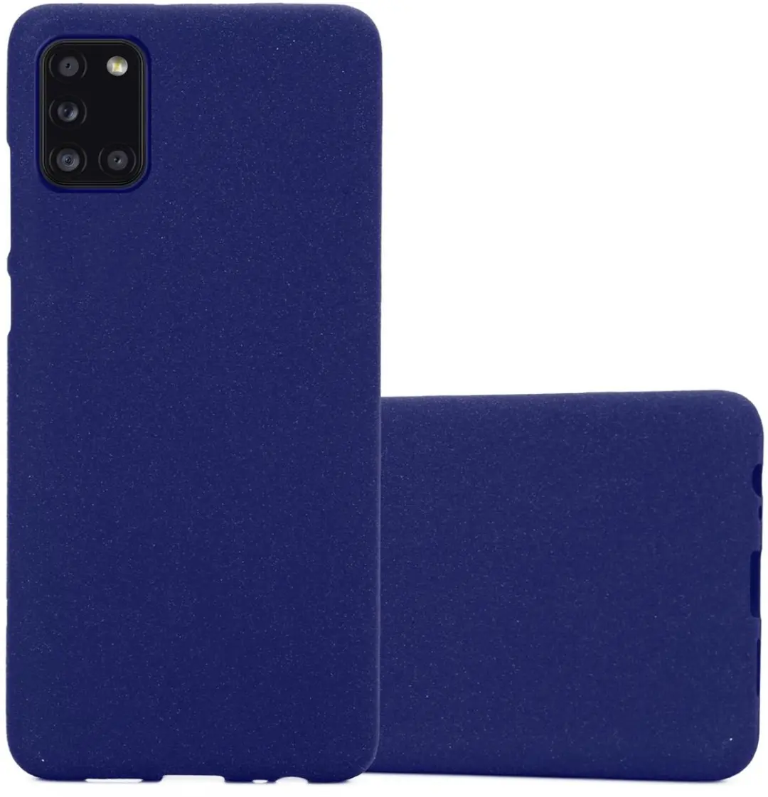 Cadorabo Hoesje geschikt voor Samsung Galaxy A31 in FROST DONKER BLAUW