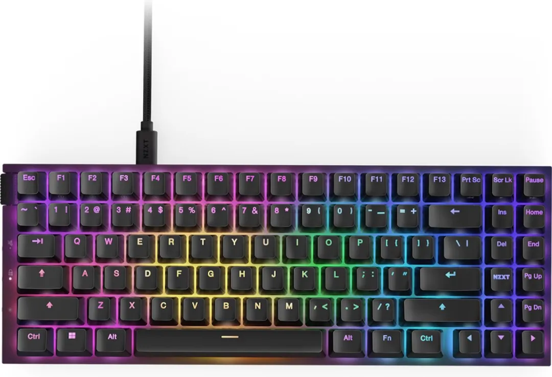 NZXT Function 2 MiniTKL Toetsenbord KB-002NB-US - Amerikaans Layout - Zwart