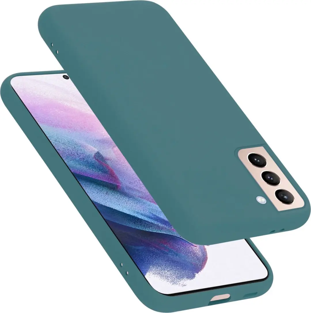 Cadorabo Hoesje geschikt voor Samsung Galaxy S22 PLUS in LIQUID GROEN
