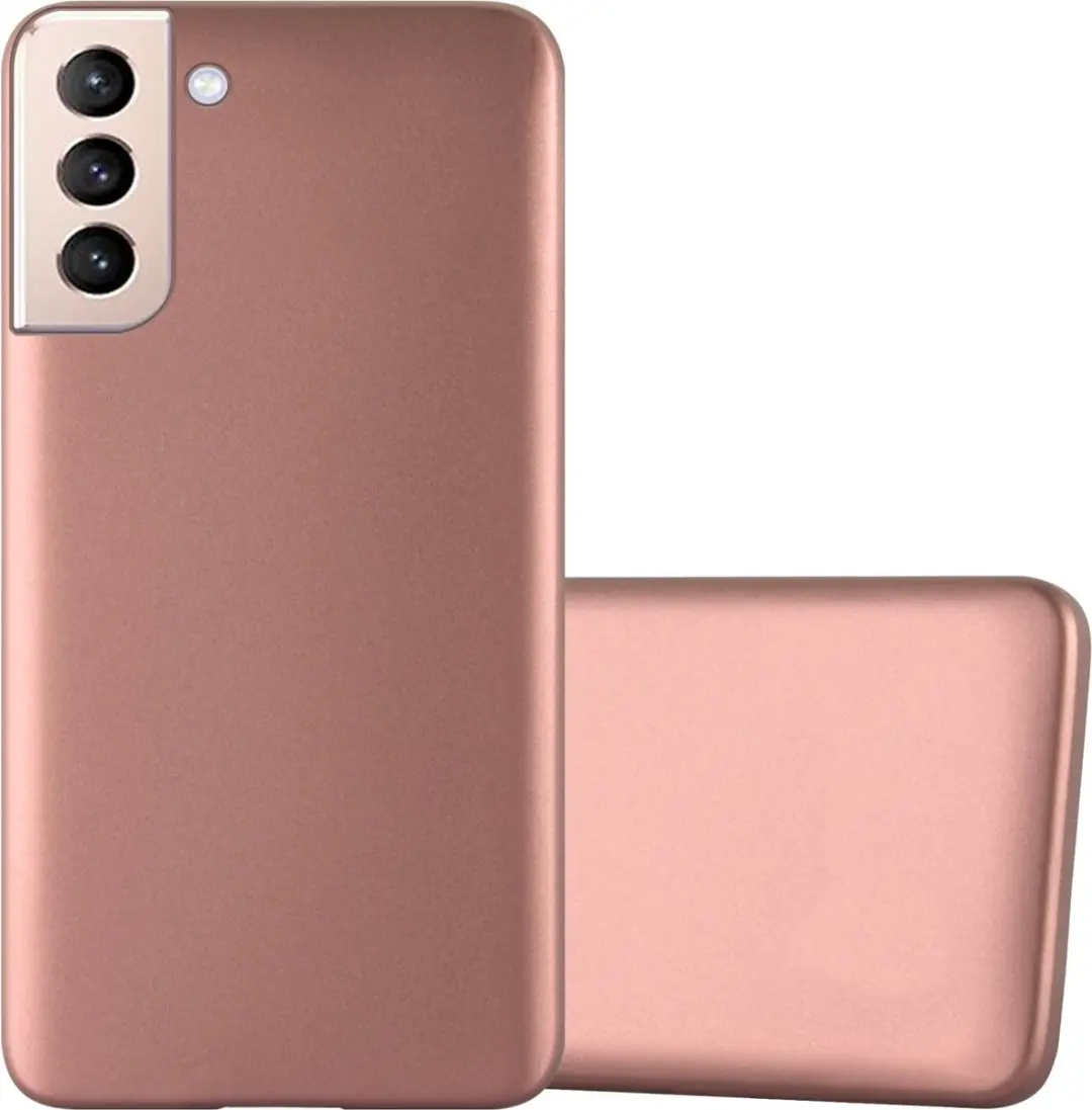 Cadorabo Hoesje geschikt voor Samsung Galaxy S22 PLUS in METALLIC ROSE GOUD