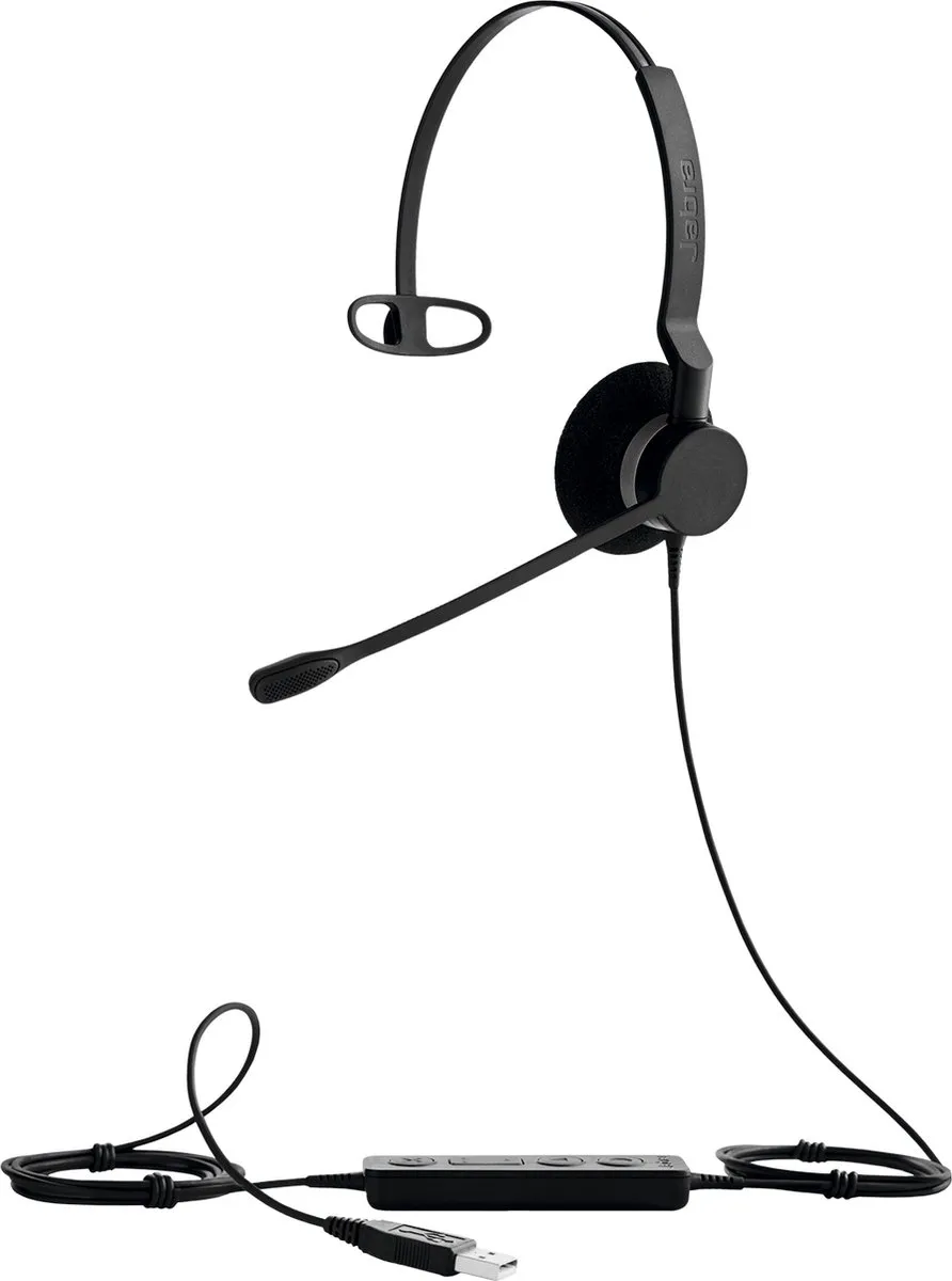 Jabra BIZ 2300 USB Hoofdband - Monauraal - Zwart