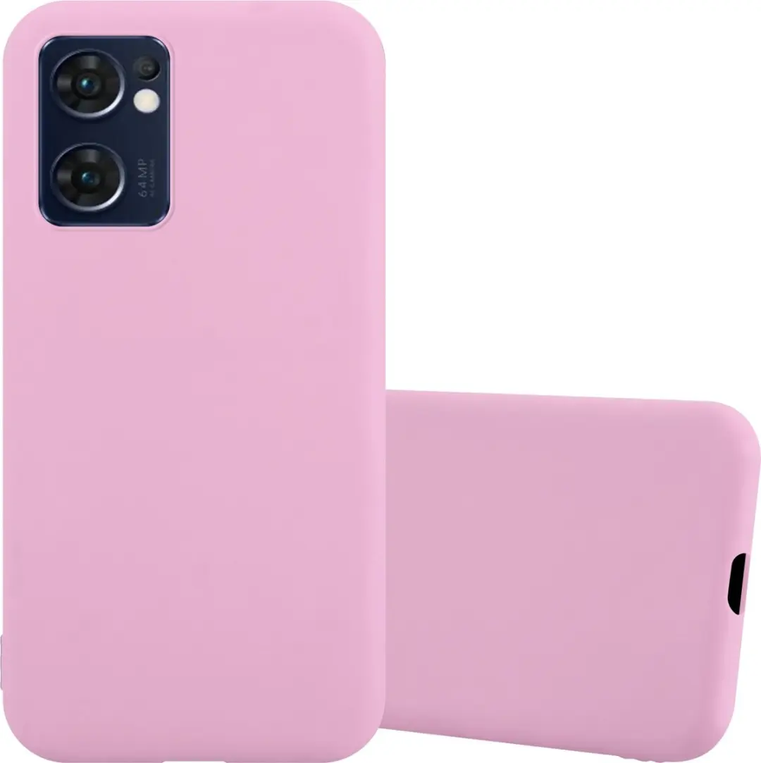 Cadorabo Hoesje geschikt voor Oppo FIND X5 LITE / Reno7 5G in CANDY ROZE