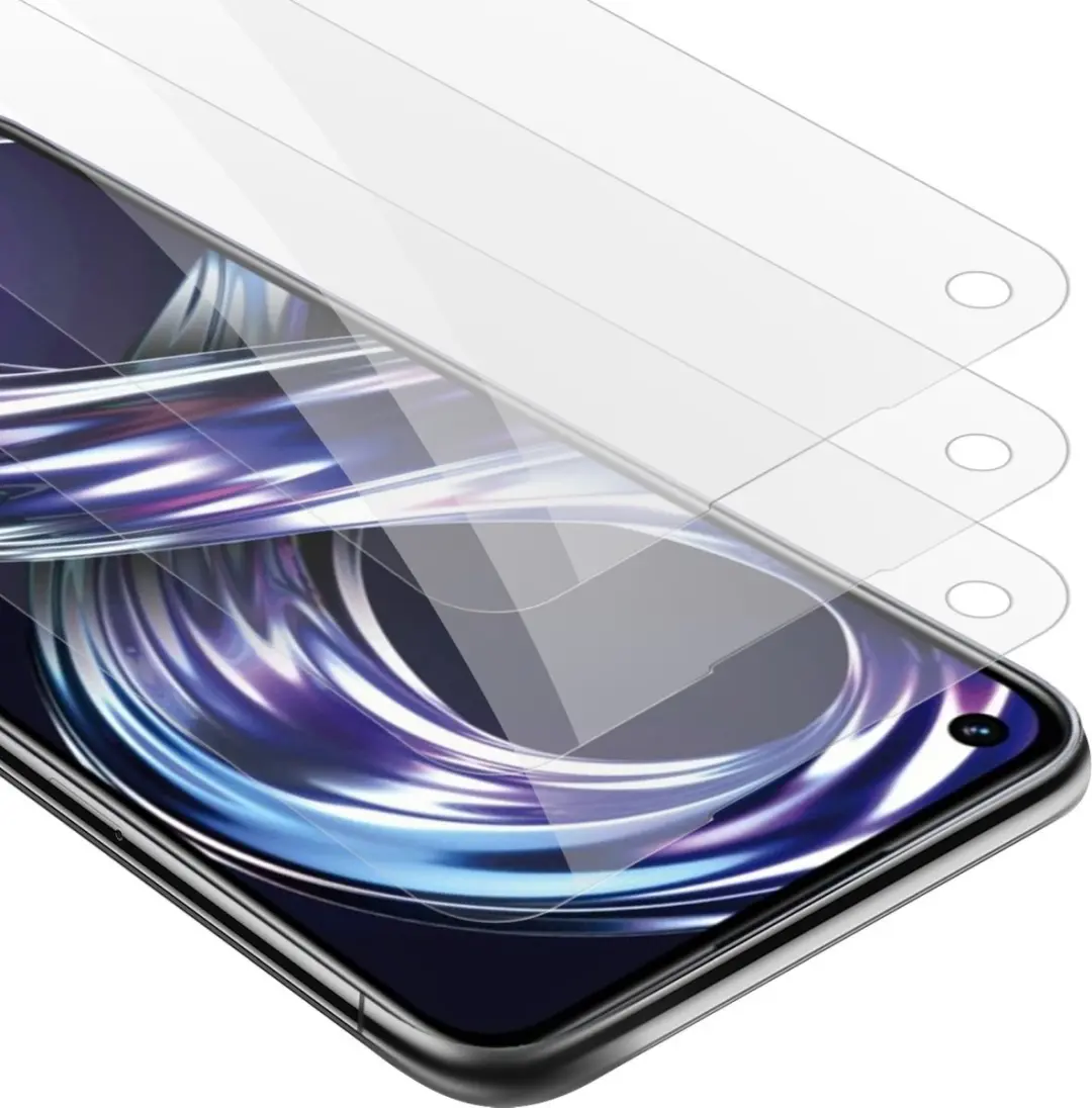 Cadorabo 3x Screenprotector geschikt voor Realme 8i / Narzo 50 4G