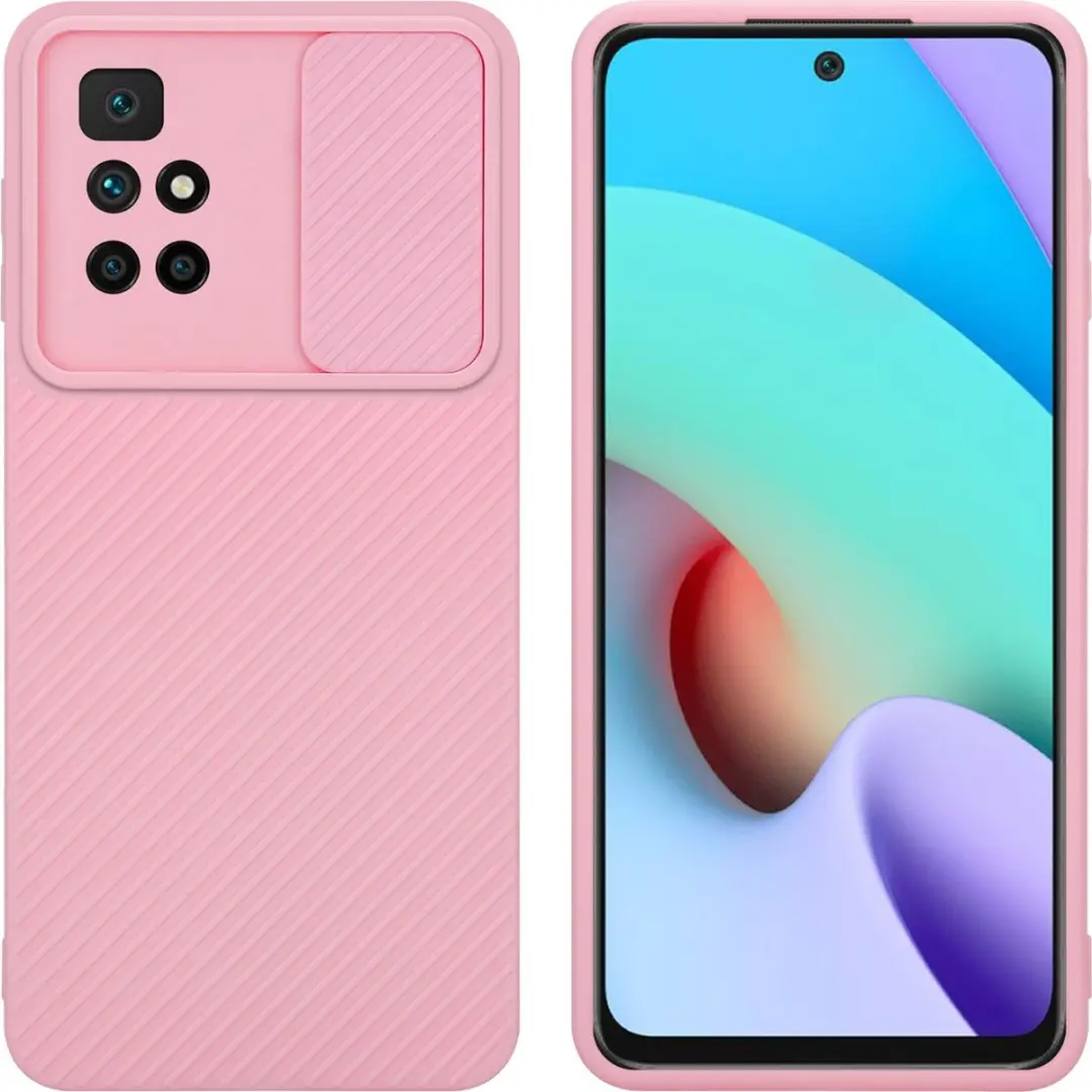 Cadorabo Hoesje geschikt voor Xiaomi RedMi 10 in Bonbon Roze
