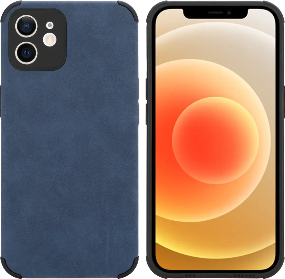 Cadorabo Hoesje geschikt voor Apple iPhone 12 in Saffier Blauw