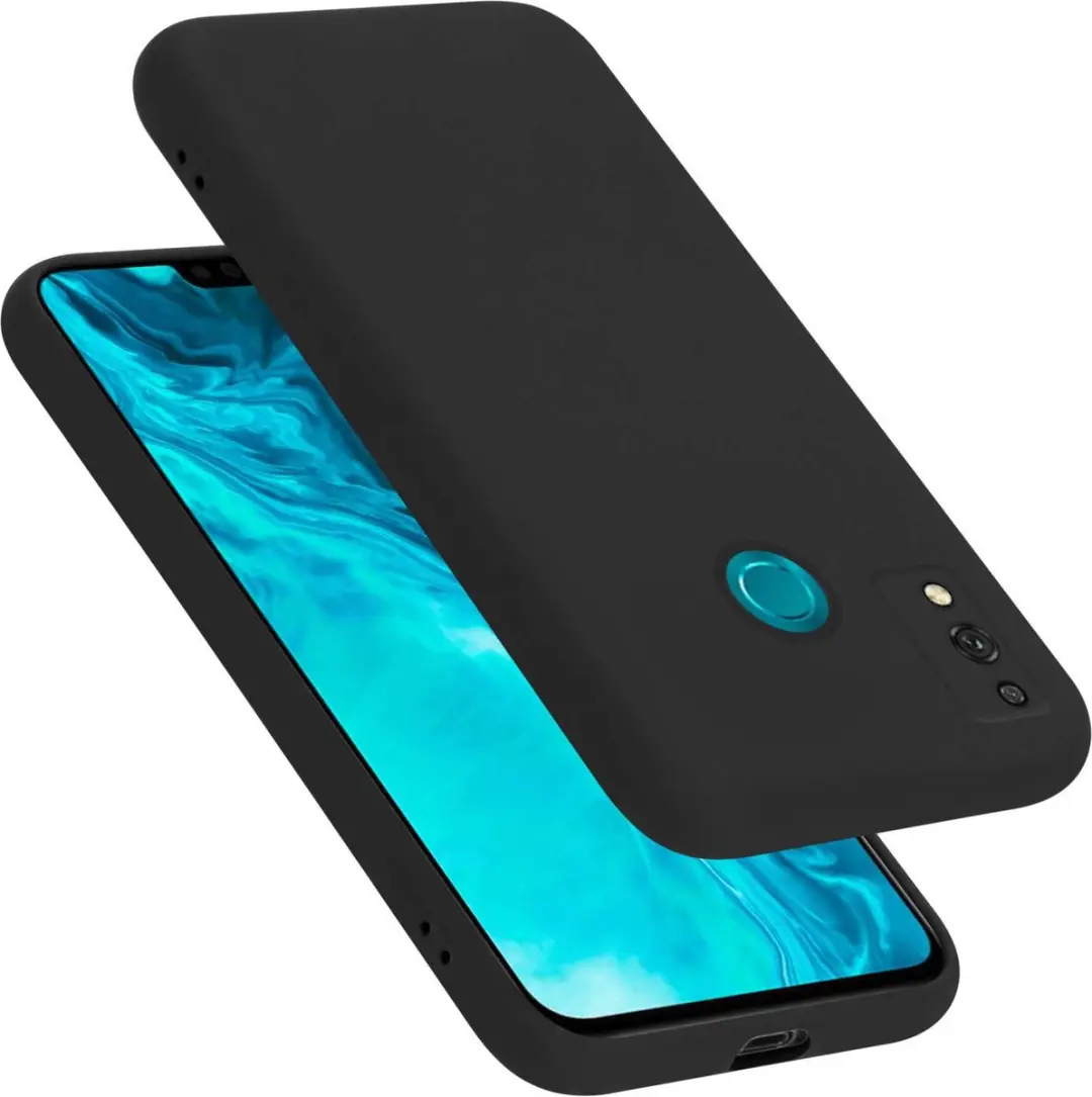 Cadorabo Hoesje geschikt voor Honor 9X LITE in LIQUID ZWART