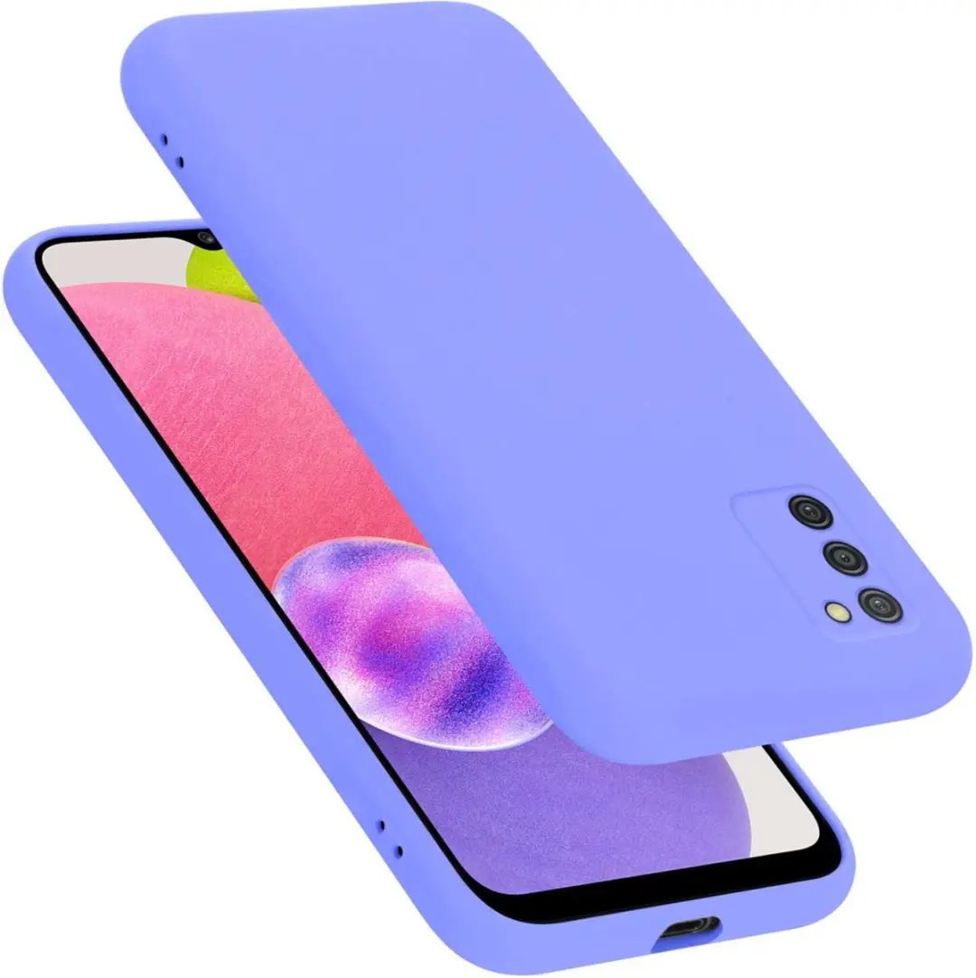 Cadorabo Hoesje geschikt voor Samsung Galaxy A03s in LIQUID LICHT PAARS