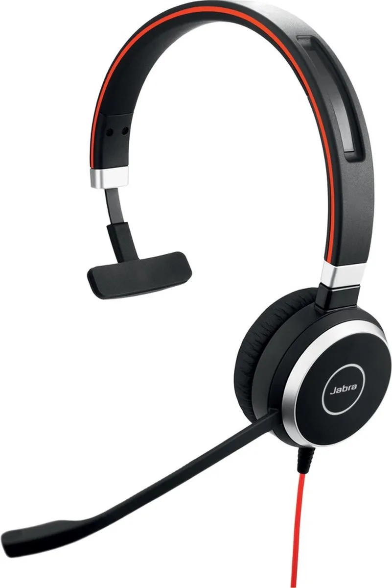 Jabra 14401-09 Headphones met Microfoon - Zwart/Rood/Zilver