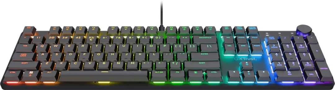 Trust GXT 866 Torix Mechanisch Gamingtoetsenbord - White Switches - PC/PS5 - afbeelding 6 van 6