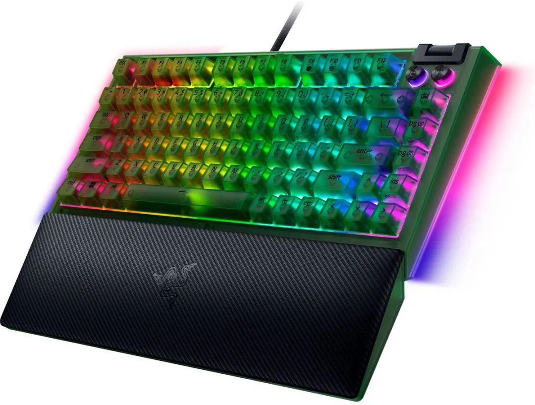 Razer BlackWidow V4 RZ03-05003300-R3M1 Gaming Toetsenbord - 75% - Phantom Green - afbeelding 6 van 6