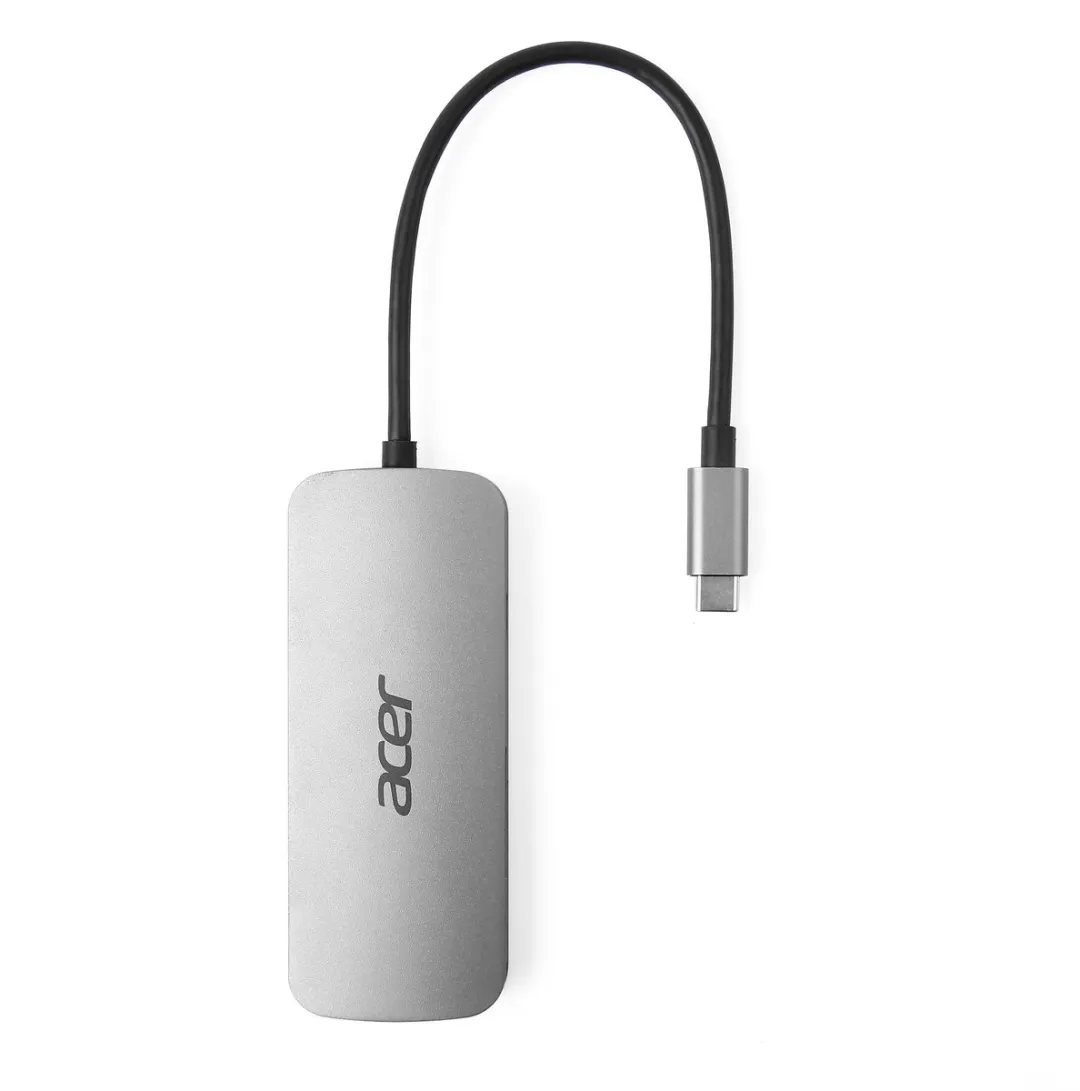 Acer 7-in-1 USB-C Docking Station HP.DSCAB.018 - 4K HDMI - Zilver