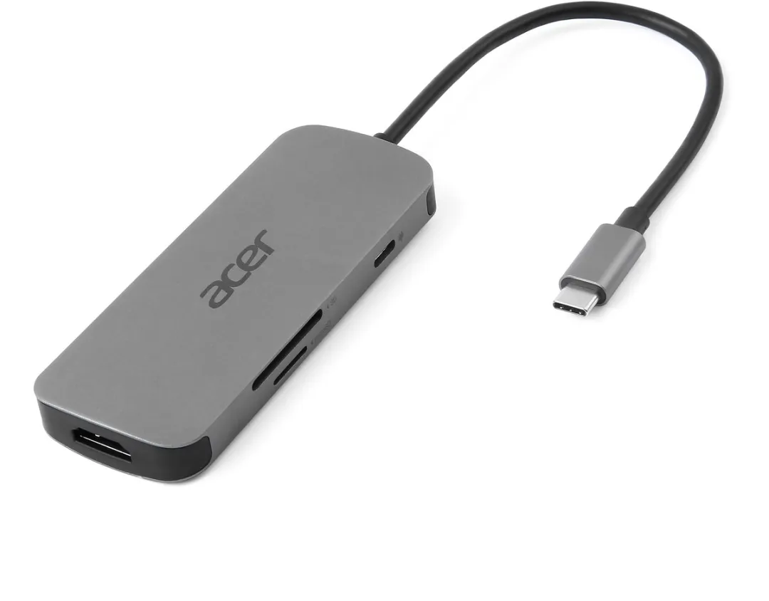 Acer 7-in-1 USB-C Docking Station HP.DSCAB.018 - 4K HDMI - Zilver
