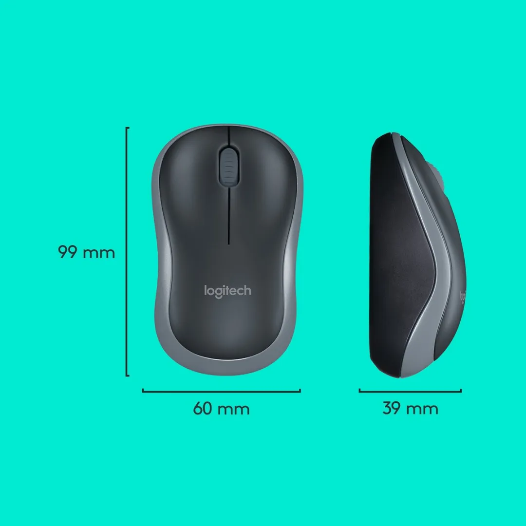 Logitech MK270 Draadloos Toetsenbord - Tsjechisch - 3 Knoppen - Zwart