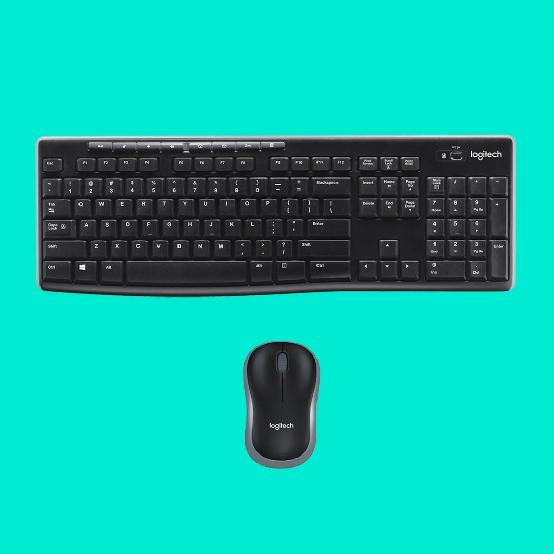 Logitech MK270 Draadloos Toetsenbord - Tsjechisch - 3 Knoppen - Zwart