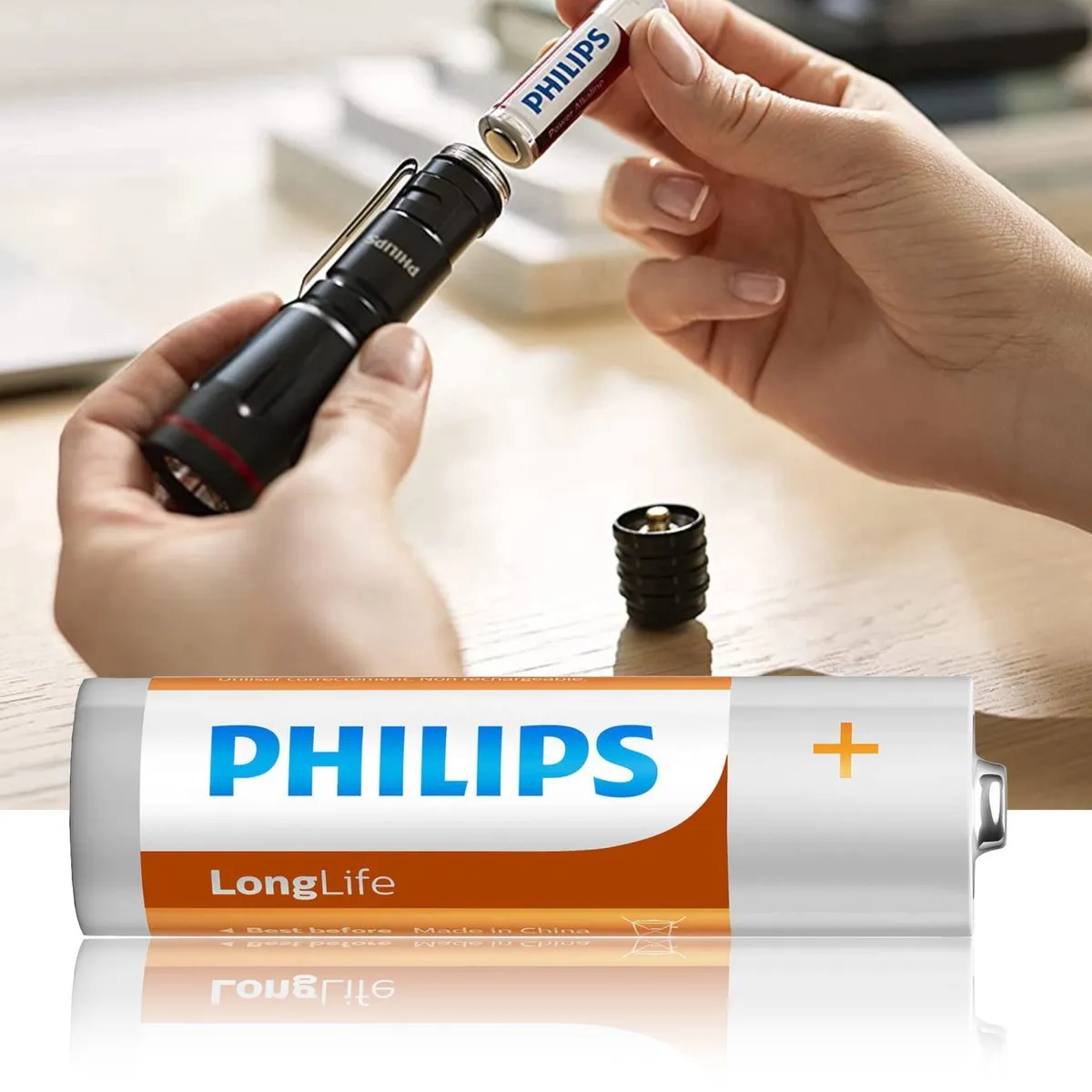 Philips Longlife AA Batterijen 1400mAh - 72 Stuks