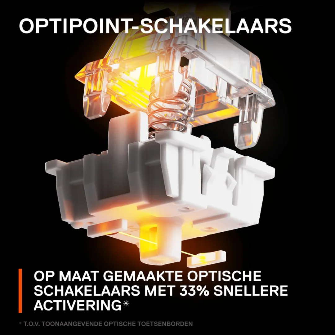 SteelSeries Apex 9 TKL Mechanisch Toetsenbord - US Qwerty - Zwart