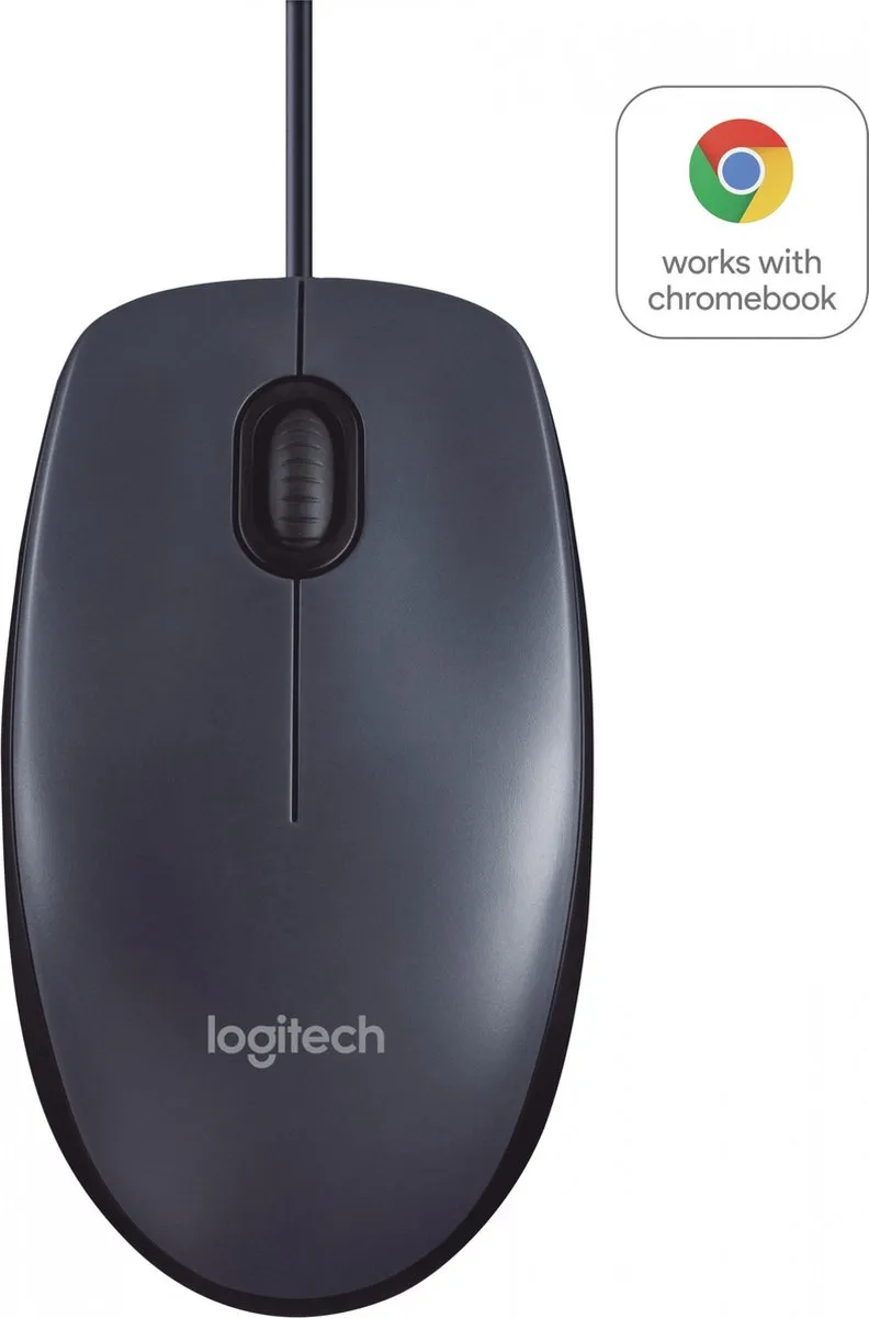 Logitech B100 Muis - Zwart