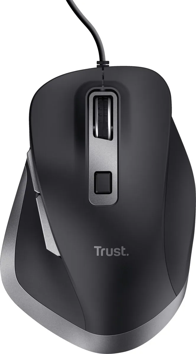 Trust Fyda Muis 23808 - Oplaadbaar - USB - Zwart