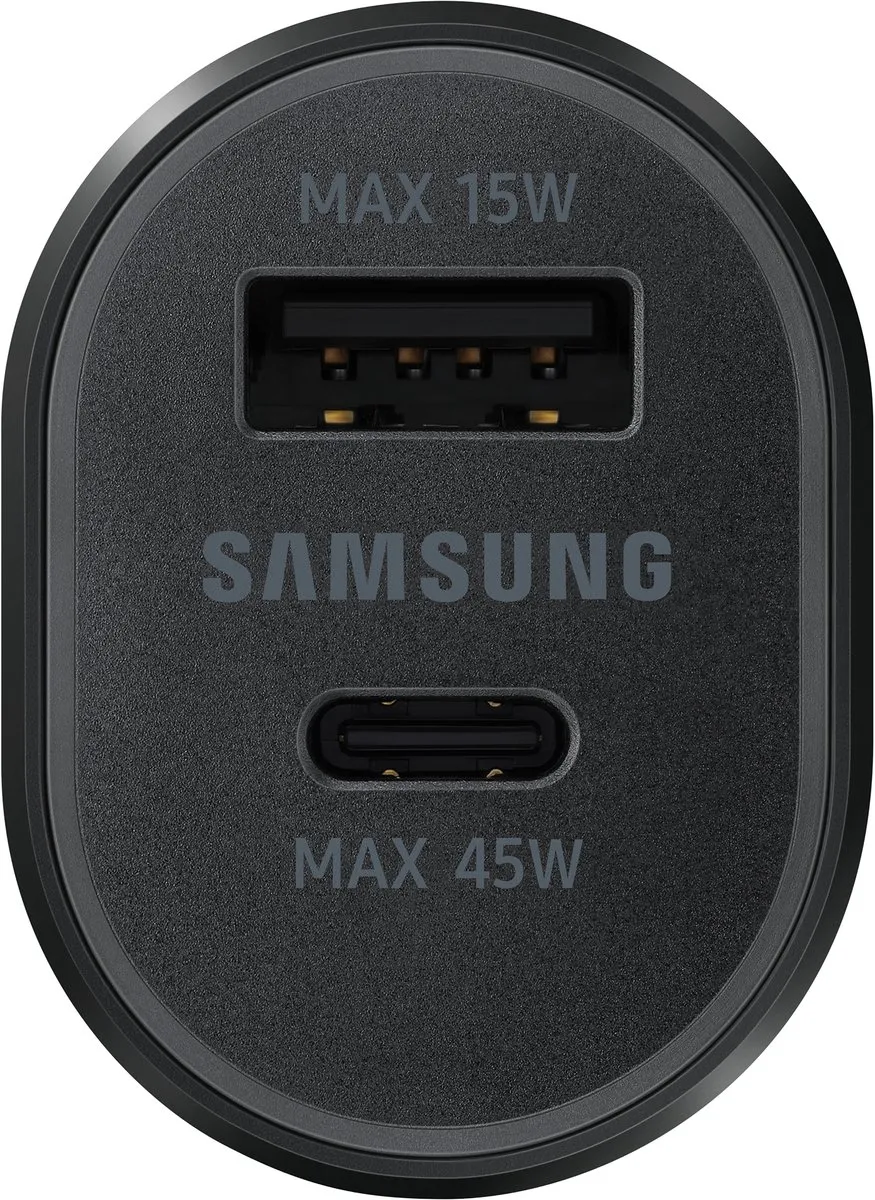 Samsung Dual Port Autolader 45W EP-L5300XBEGWW - Zwart - afbeelding 3 van 6