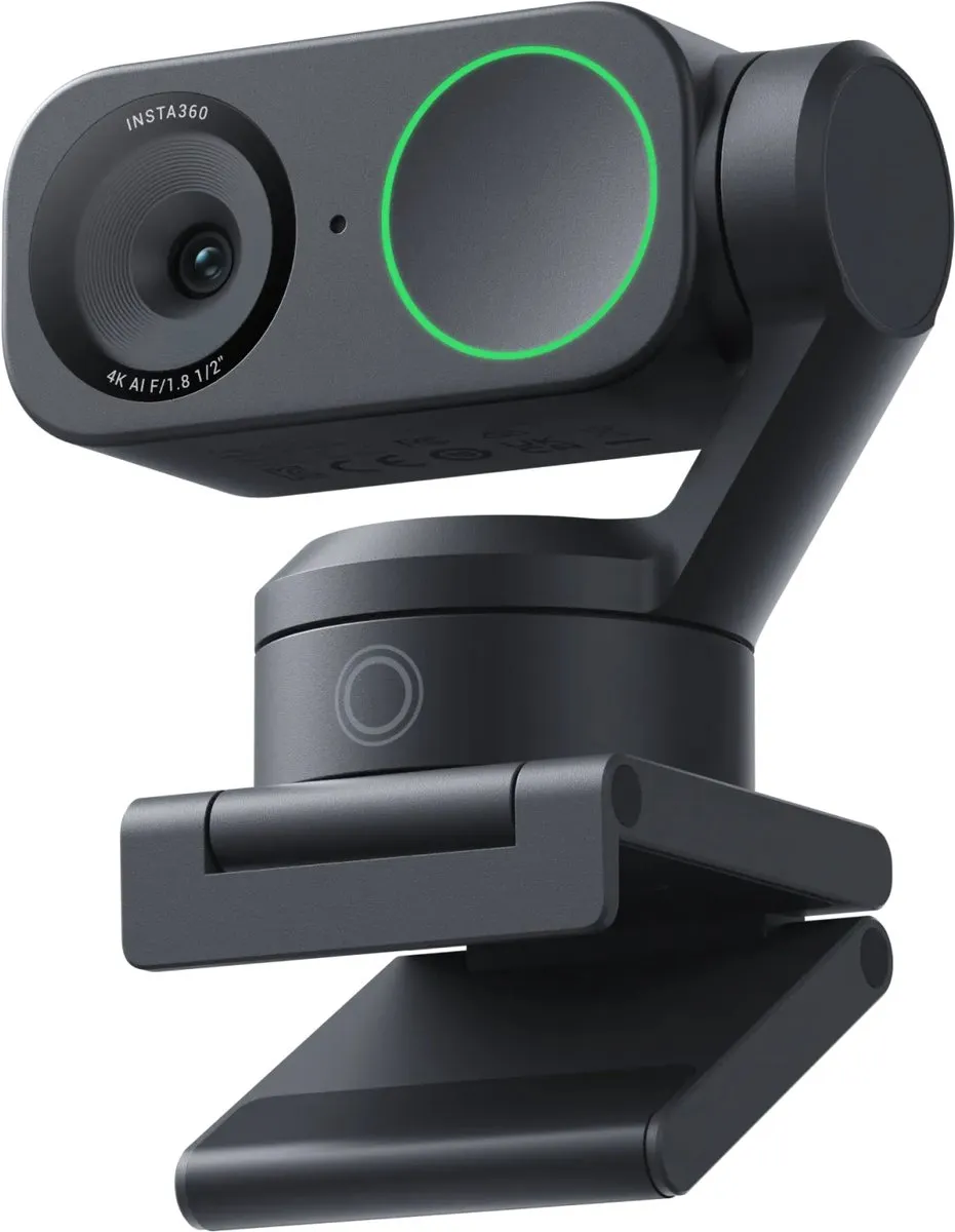 Insta360 – Link 2 - 4K Webcam - Black - AI Tracking