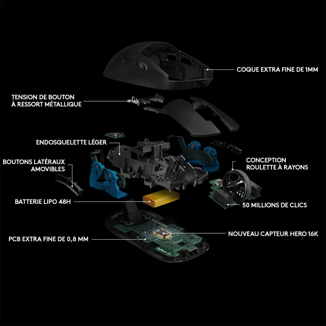 Logitech G 910-005272 Toetsenbord - 4 Knoppen Zwart