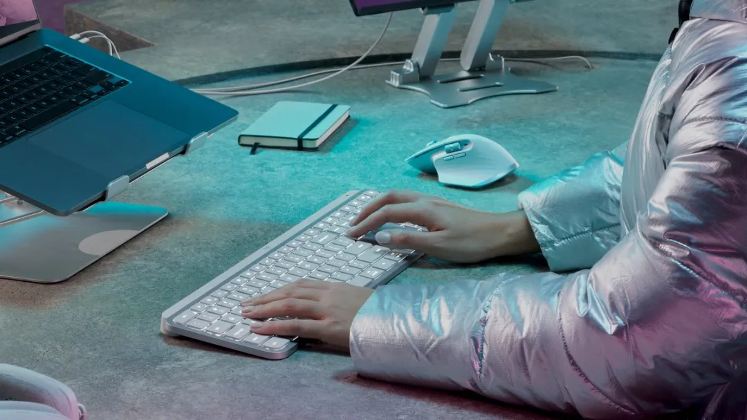 Logitech MX Keys S Draadloos Toetsenbord - Lichtgrijs