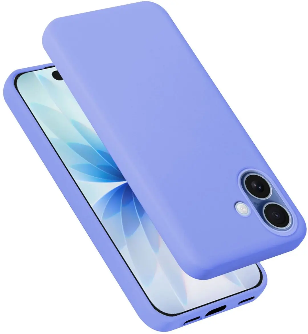 Cadorabo Hoesje geschikt voor iPhone 17 Case in LIQUID LICHT PAARS Beschermhoes