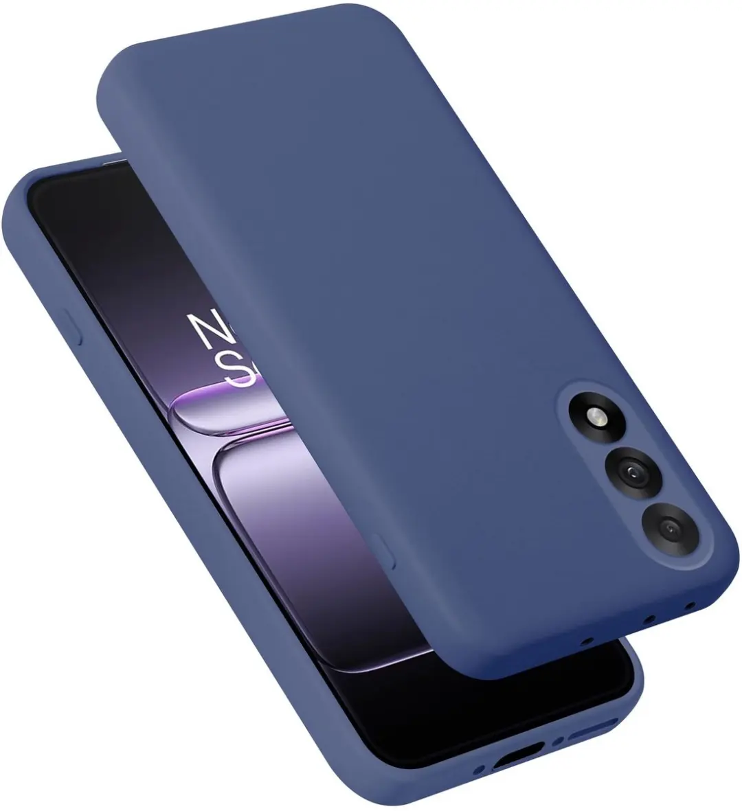 Cadorabo Hoesje geschikt voor OnePlus Nord 5 Case in Liquid Blauw Beschermhoes g