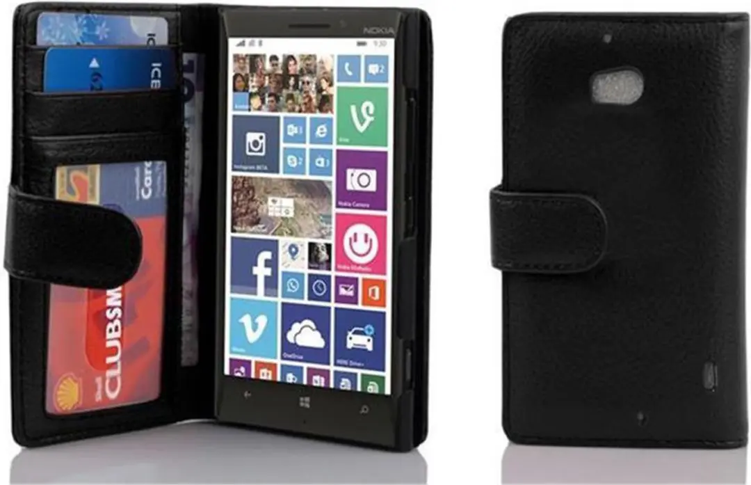 Cadorabo Hoesje geschikt voor Nokia Lumia 929 / 930 in ZWARTE OXIDE