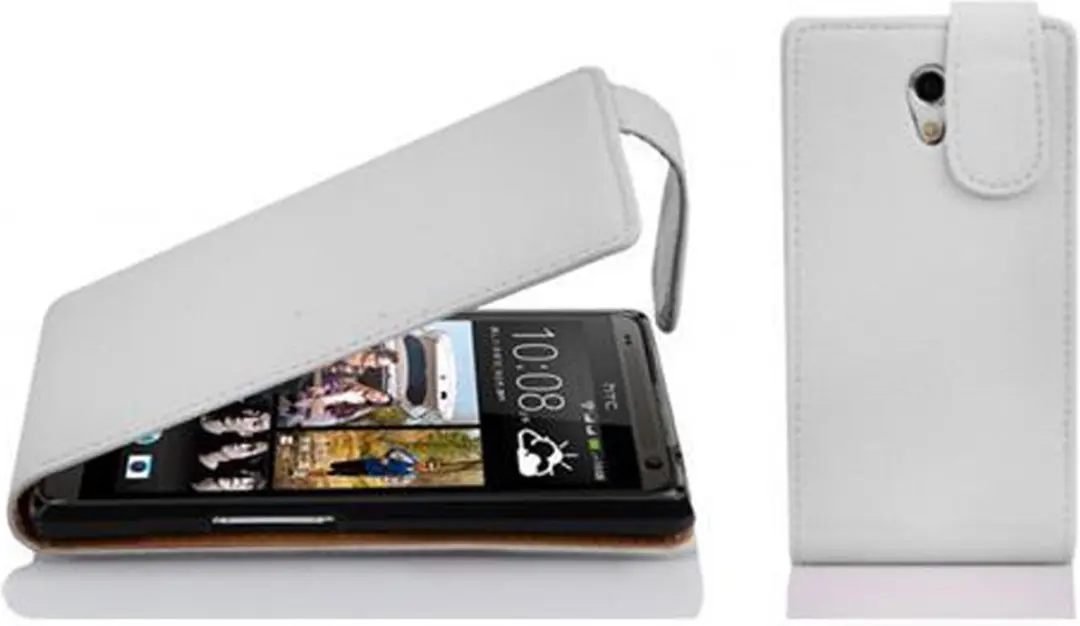Cadorabo Hoesje geschikt voor HTC Desire 600 in MAGNESIUM WIT