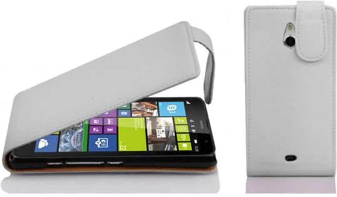 Cadorabo Hoesje geschikt voor Nokia Lumia 1320 in MAGNESIUM WIT