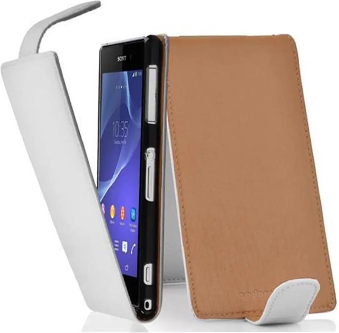 Cadorabo Hoesje geschikt voor Sony Xperia Z2 in MAGNESIUM WIT