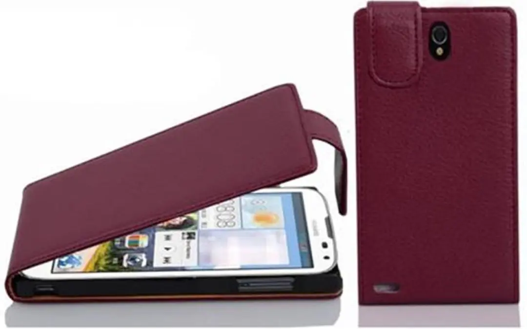 Cadorabo Hoesje geschikt voor Huawei ASCEND G610 in BORDEAUX PAARS