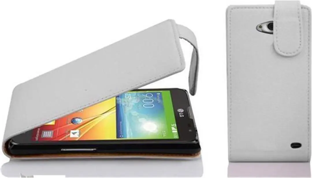 Cadorabo Hoesje geschikt voor LG L90 (1. SIM) in MAGNESIUM WIT