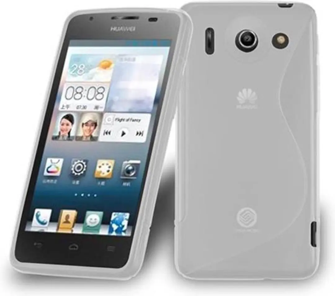 Cadorabo Hoesje geschikt voor Huawei ASCEND G510 / G520 / G525 in SEMI-TRANSPARA