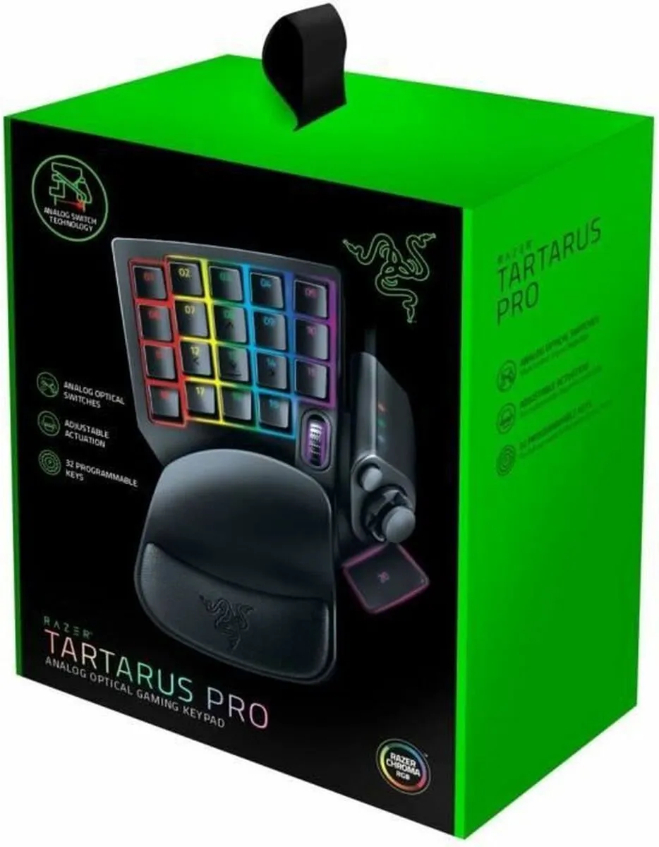 Razer Tartarus Pro RZ07-03110100-R3M1 Gaming Keypad - 32 Toetsen - Zwart