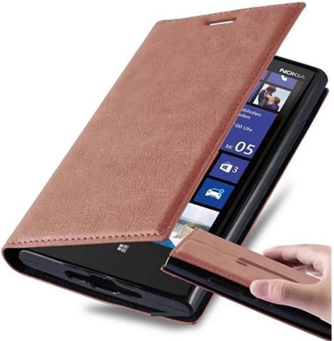 Cadorabo Hoesje geschikt voor Nokia Lumia 920 in CAPPUCCINO BRUIN