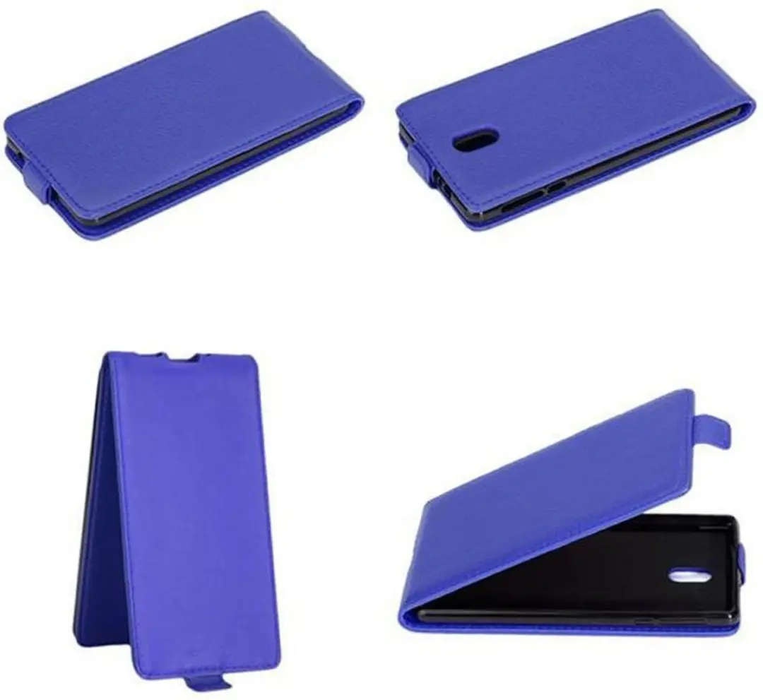 Cadorabo Hoesje geschikt voor Nokia 3 2017 in BRILJANT BLAUW