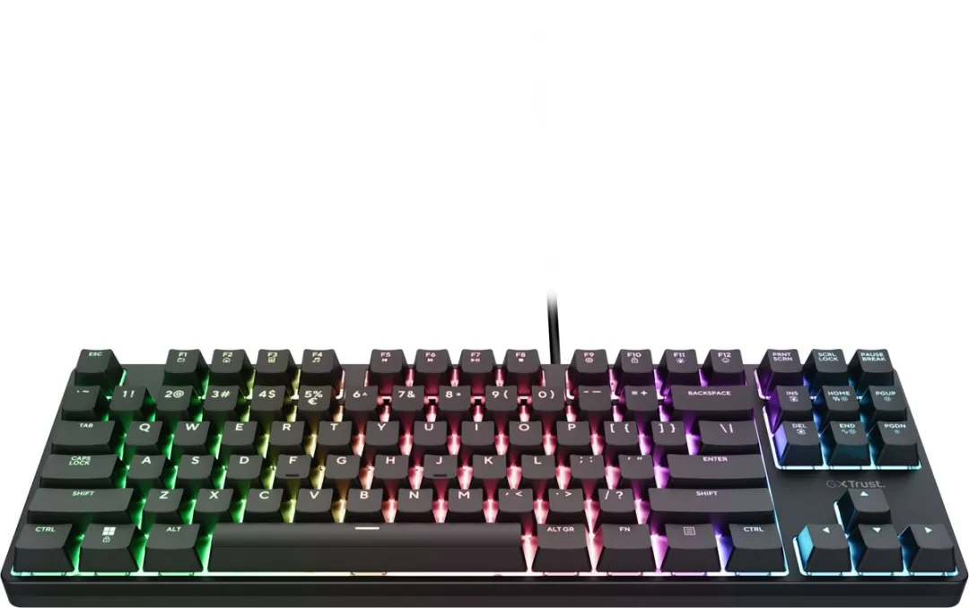 Trust GXT 864 Cada Mechanisch Gaming Toetsenbord - Tactile Switches - RGB - Zwart