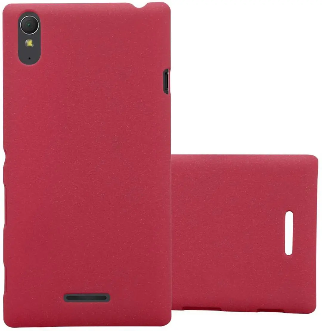 Cadorabo Hoesje geschikt voor Sony Xperia T3 in FROSTY ROOD