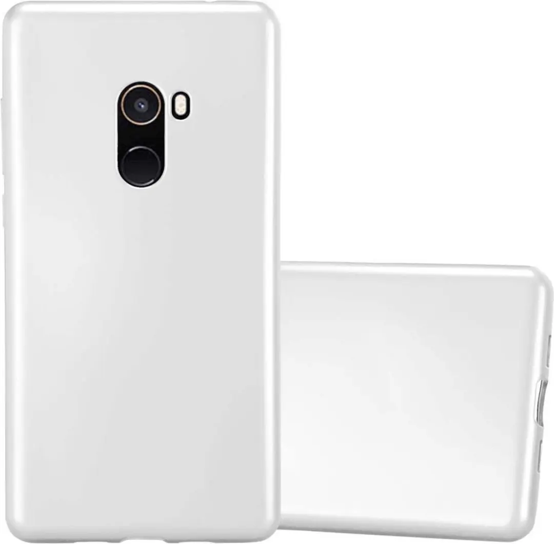 Cadorabo Hoesje geschikt voor Xiaomi Mi MIX 2 in METALLIC ZILVER
