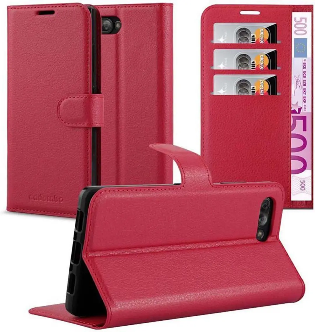 Cadorabo Hoesje geschikt voor Blackberry KEY 2 LE in KARMIJN ROOD
