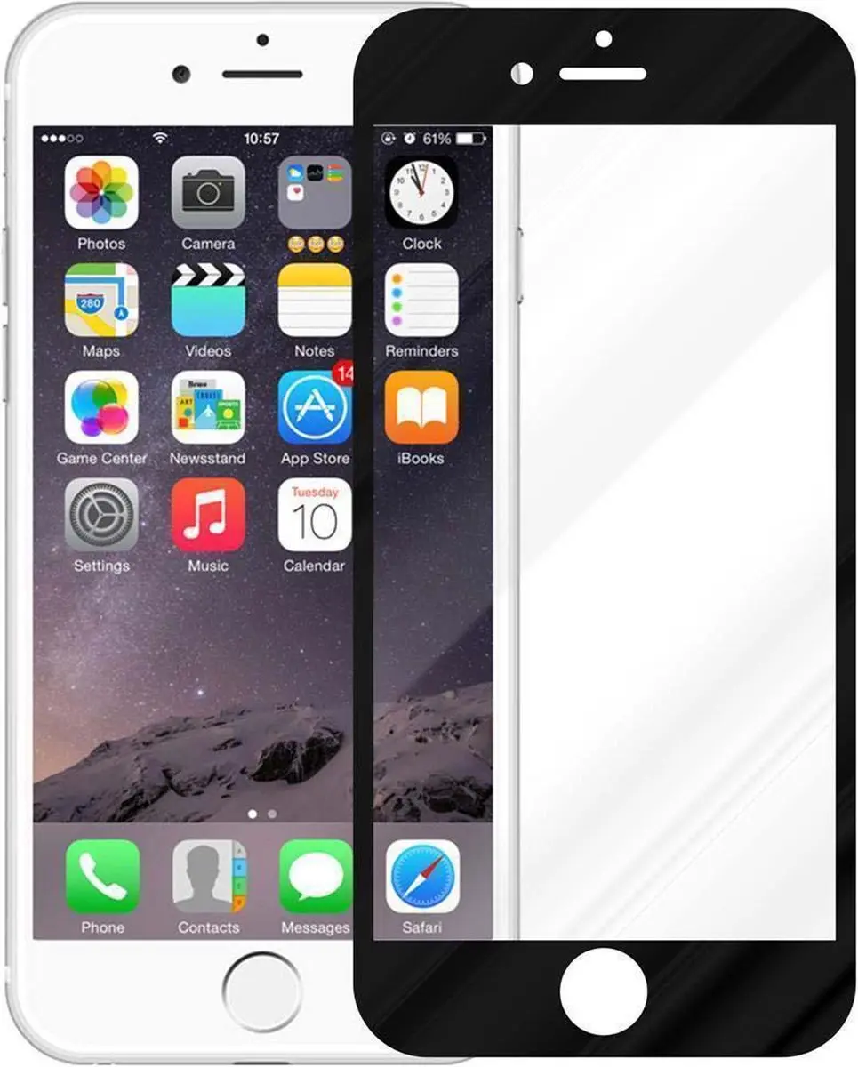 Cadorabo Volledig scherm pantserfolie geschikt voor Apple iPhone 6 PLUS / 6S PLU