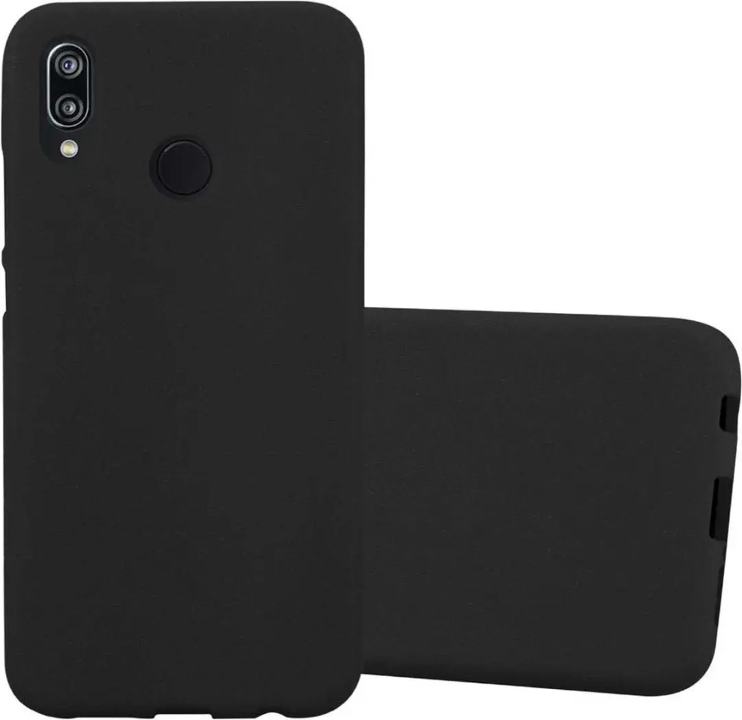 Cadorabo Hoesje geschikt voor Huawei P20 LITE 2018 / NOVA 3E in FROST ZWART