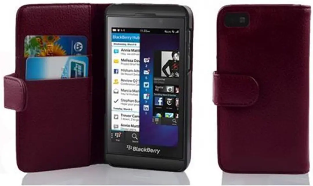 Cadorabo Hoesje geschikt voor Blackberry Z10 in BORDEAUX PAARS